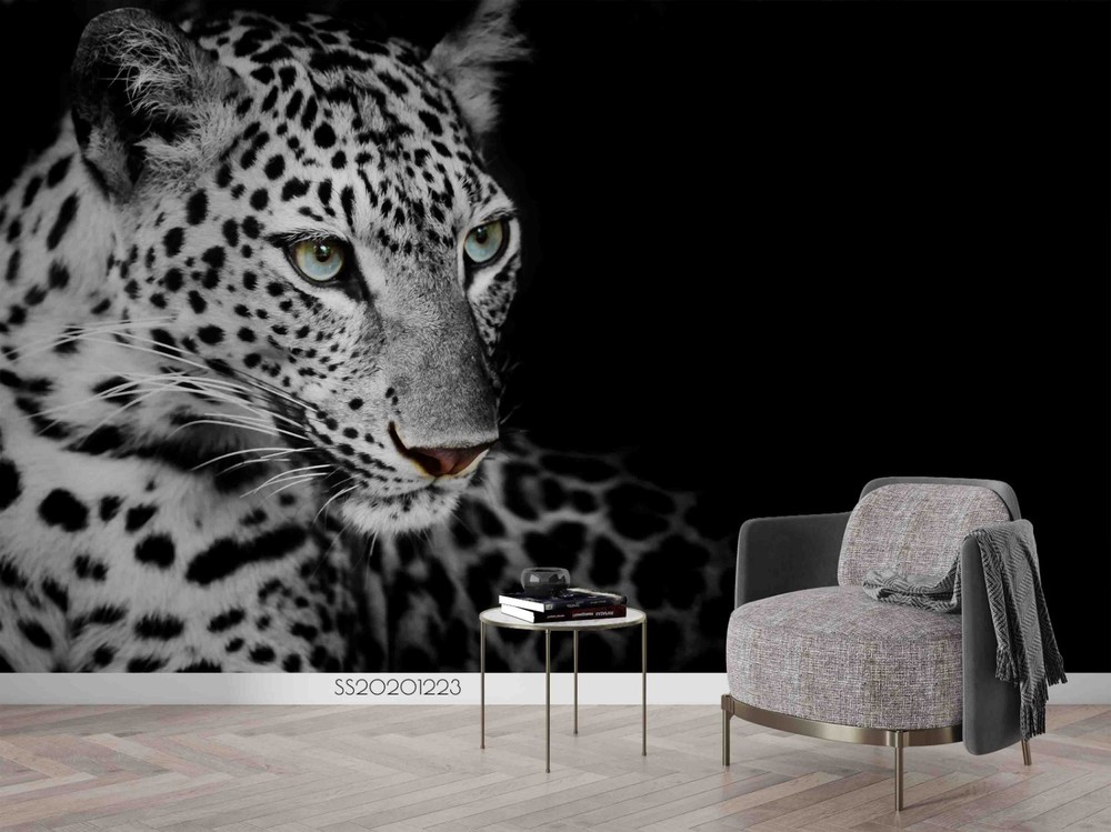 3D Leopard Animal Close-up Wall Murals Wallpaper Murals Wall Sticker