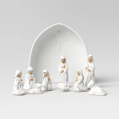 Christmas Ceramic Nativity Decorative Accent Set - Threshold-image