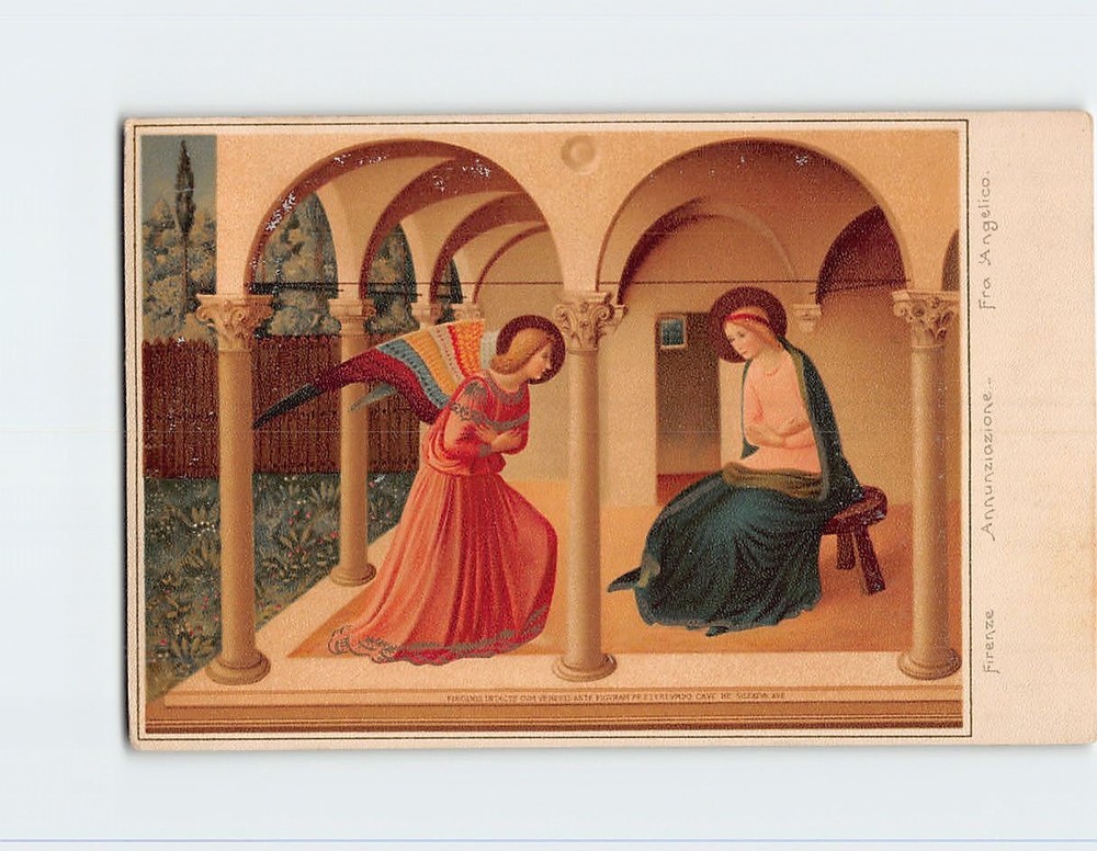 Postcard Anunziazione By Fra Angelico Florence Italy