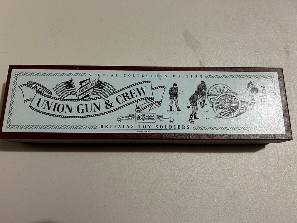 Vintage Britains American Civil War Union Gun & Crew Set #8875  MIB