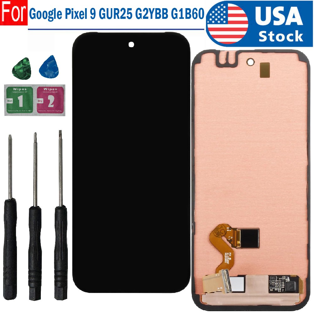 For Google Pixel 9 G2YBB GUR25 G1B60 LCD Display Touch Screen Digitizer w/Frame