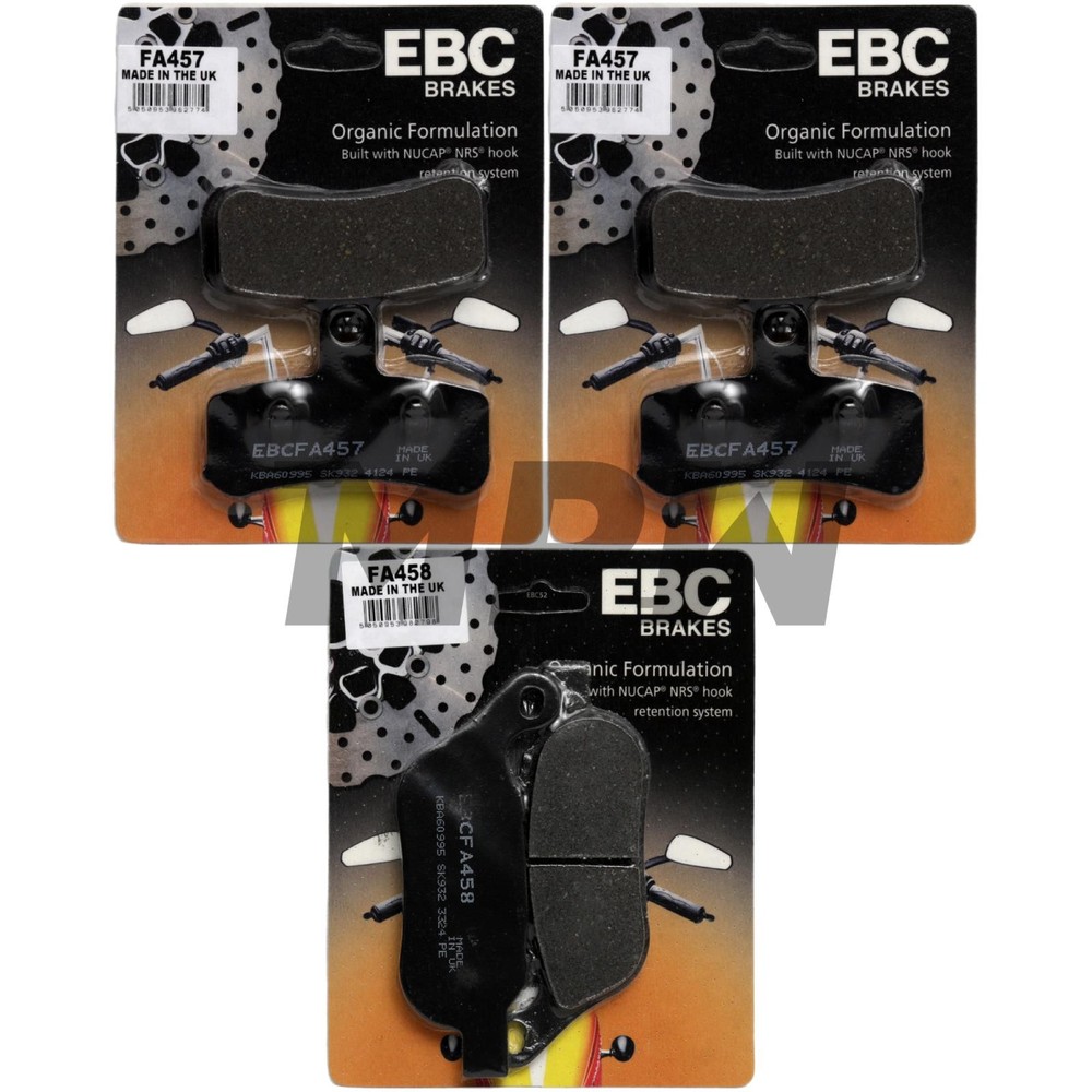 HARLEY Dyna FXDLS Dyna Low Rider S 17 EBC Organic Brake Pads Front & Rear