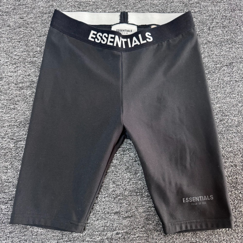 Fear Of God Essentials Athletic Biker Shorts Womens - Size XS Black