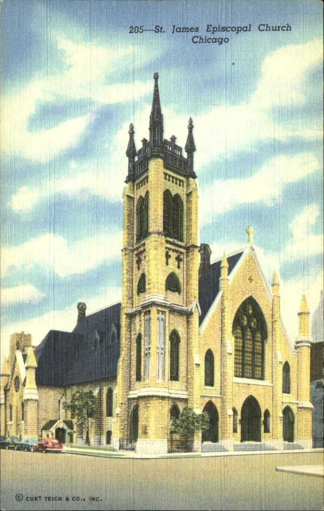 St. James Episcopal Church Chicago Illinois IL 1940s