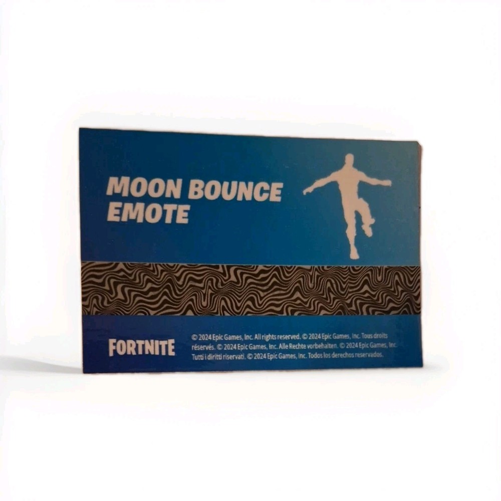 FORTNITE Moon Bounce Emote Code Card New Unused Physical Card Epic