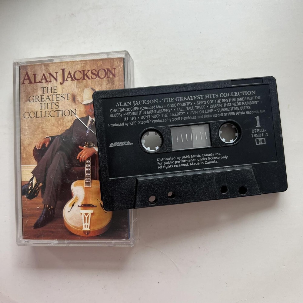 Alan Jackson - The Greatest Hits Collections Cassette Tape VG+ C47