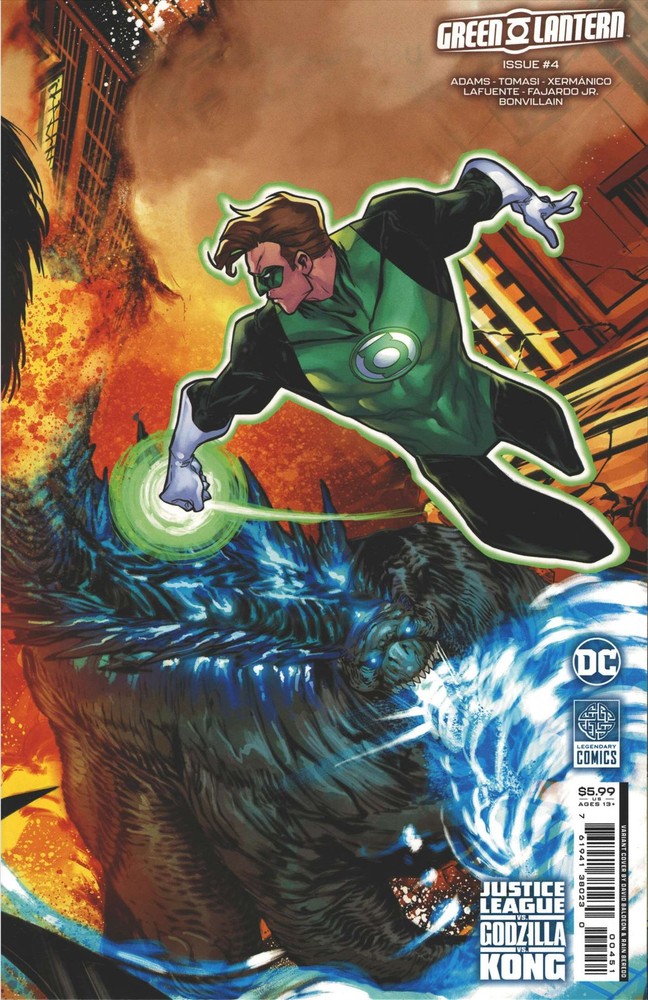Green Lantern #4E VF/NM DC Comic Godzilla vs Kong Justice League Crossover