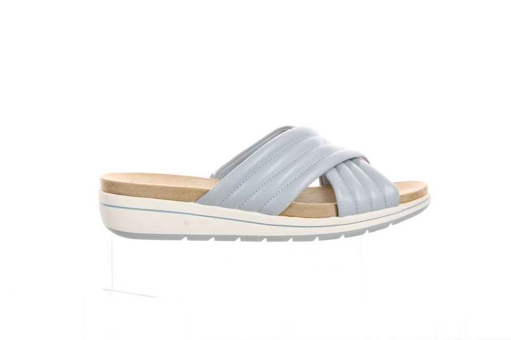 LifeStride Womens Panama Blue Sandals Size 7.5 (Wide)