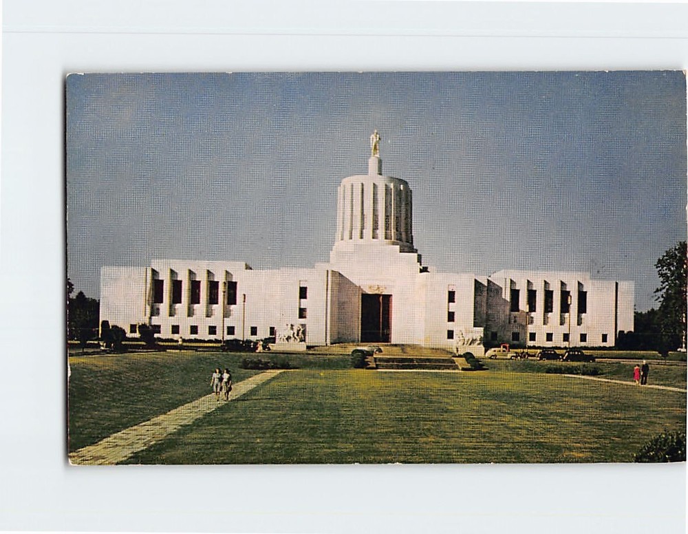Postcard State Capitol Building Salem Oregon USA