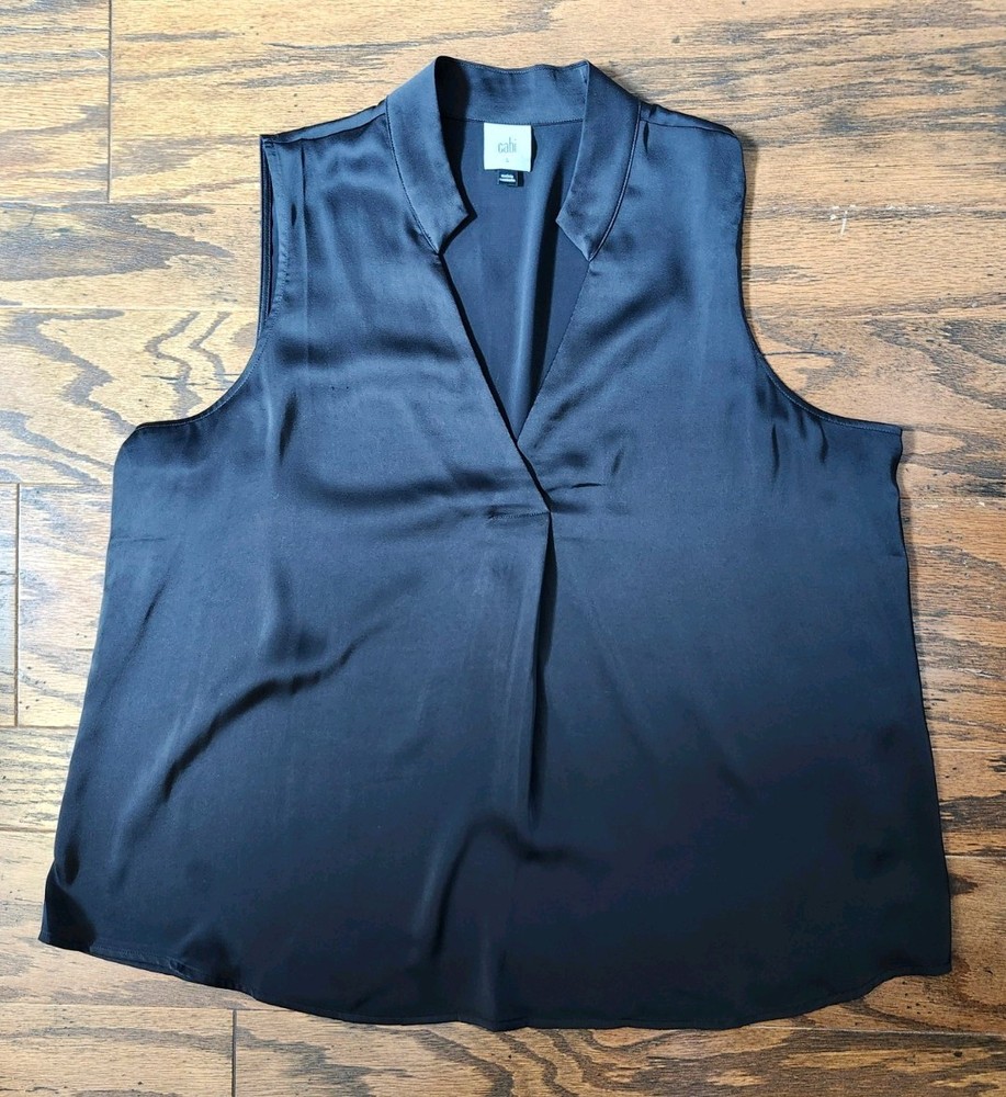 Cabi EPITOME TOP 1206 Size LARGE Black Sleeveless NEW Was $89