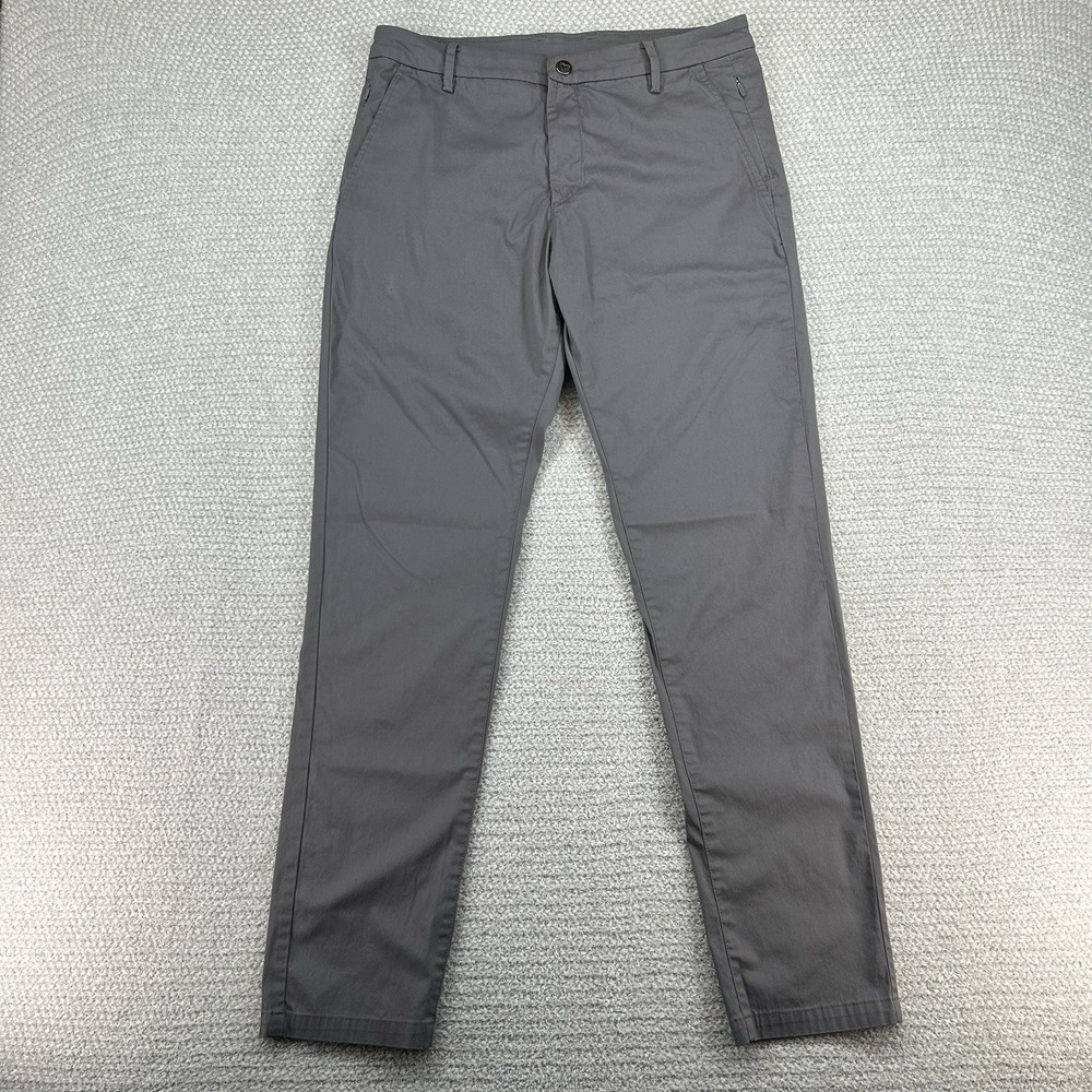 Bird Dogs Pants Mens 32x32 (32x30) Gray Performance Chino Golf Tech Boomstick