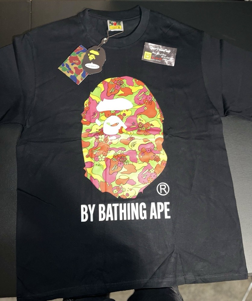 BAPE Sta Camo Big Ape Head T-Shirt Size Medium