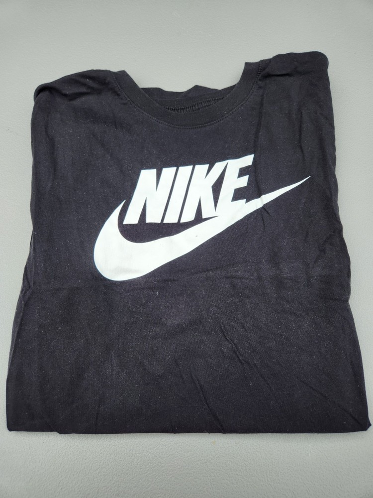 Nike T-Shirt Men's Black  Logo Tee L Large Tall