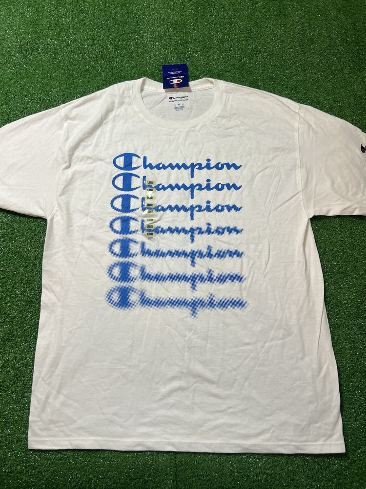 Mens Champion Short Sleeve T-Shirt New NWT Size Large Classic Graphic Tee