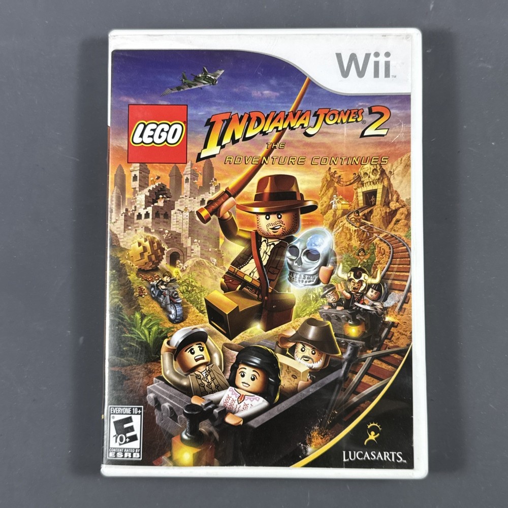 LEGO Indiana Jones 2 The Adventure Continues Nintendo Wii Complete CIB Tested