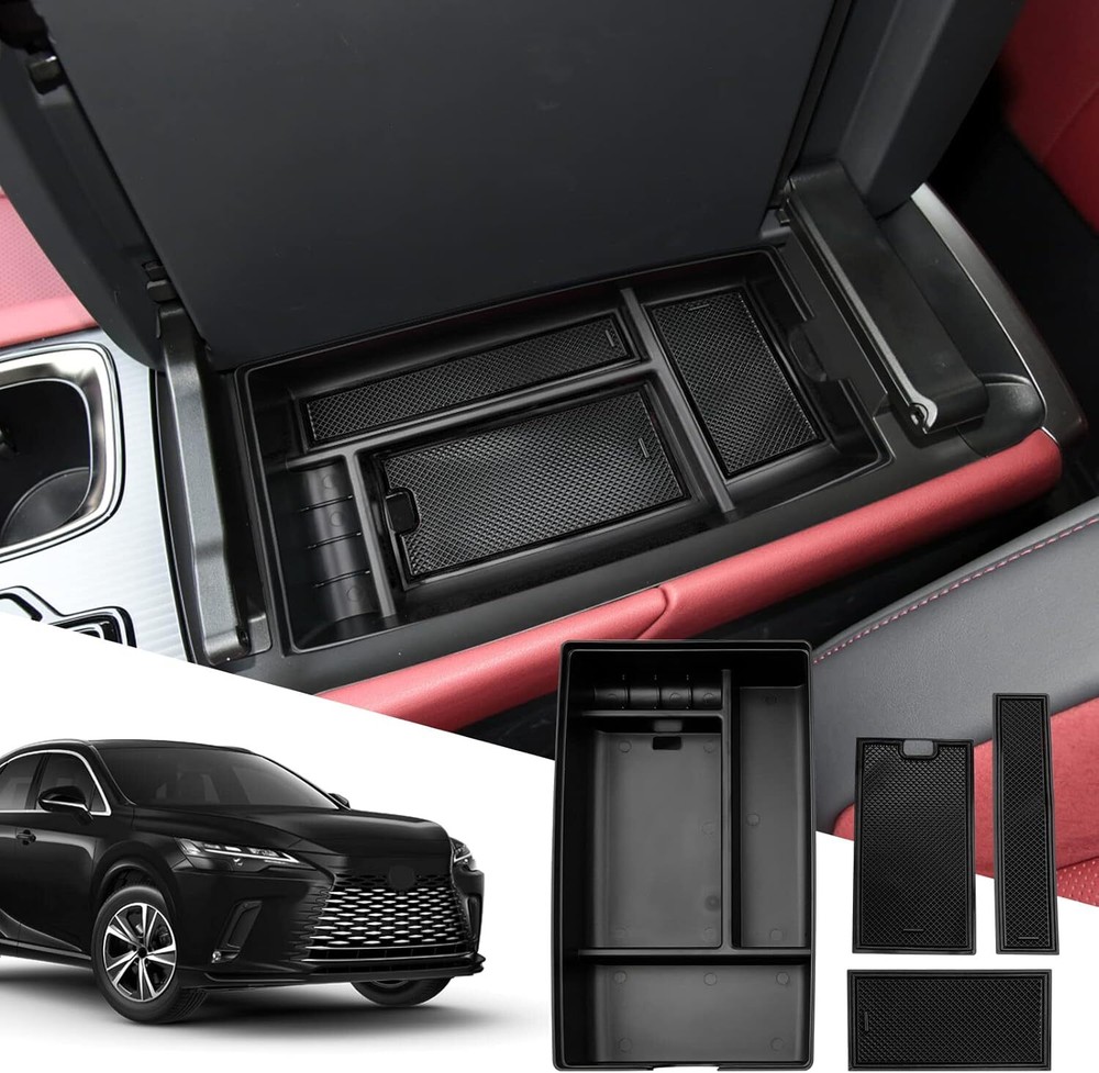 For 2023-2024 Lexus RX350 Center Console Armrest Storage Box Organizer Accessory