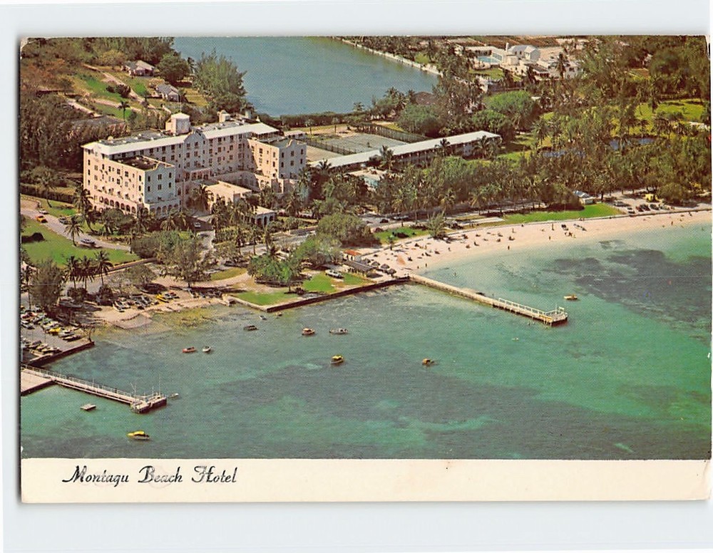 Postcard Montagu Beach Hotel Nassau Bahamas