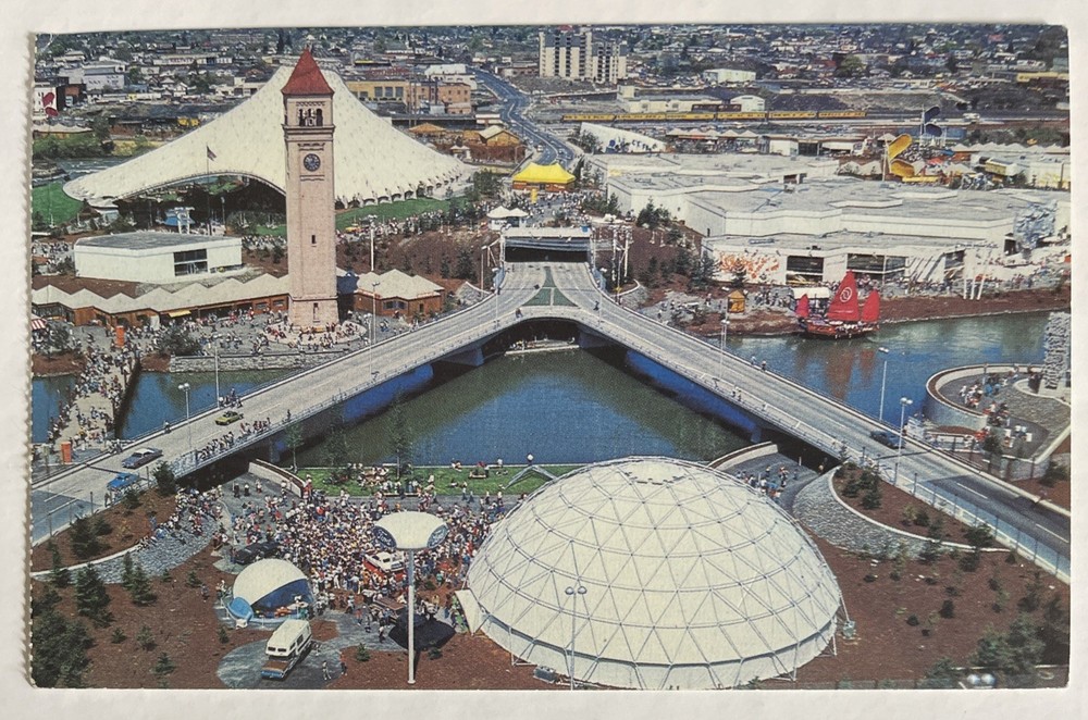 Expo '74 Spokane Washington￼World's Fair Ford Pavilion Vintage Postcard