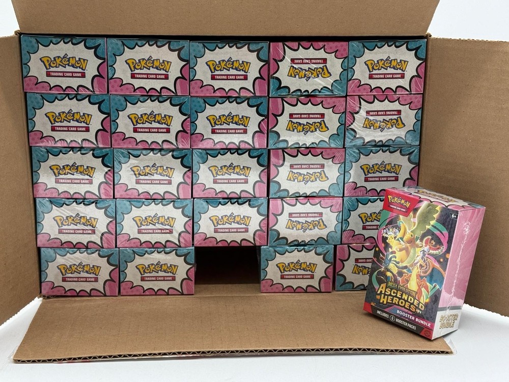 Lot of (25) Pokemon TCG Ascended Heroes Booster Bundles SEALED ME02.5PROBSTEIN is actively accepting consignments !!