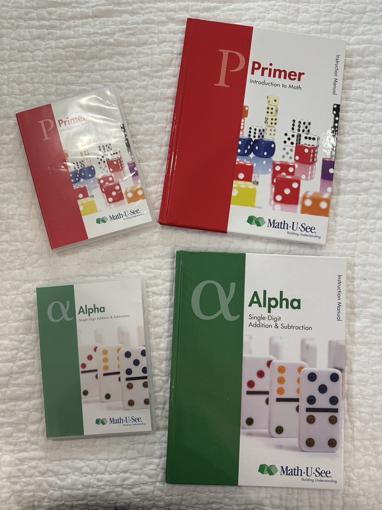 Math U See Primer And Alpha Instruction Manual And CD