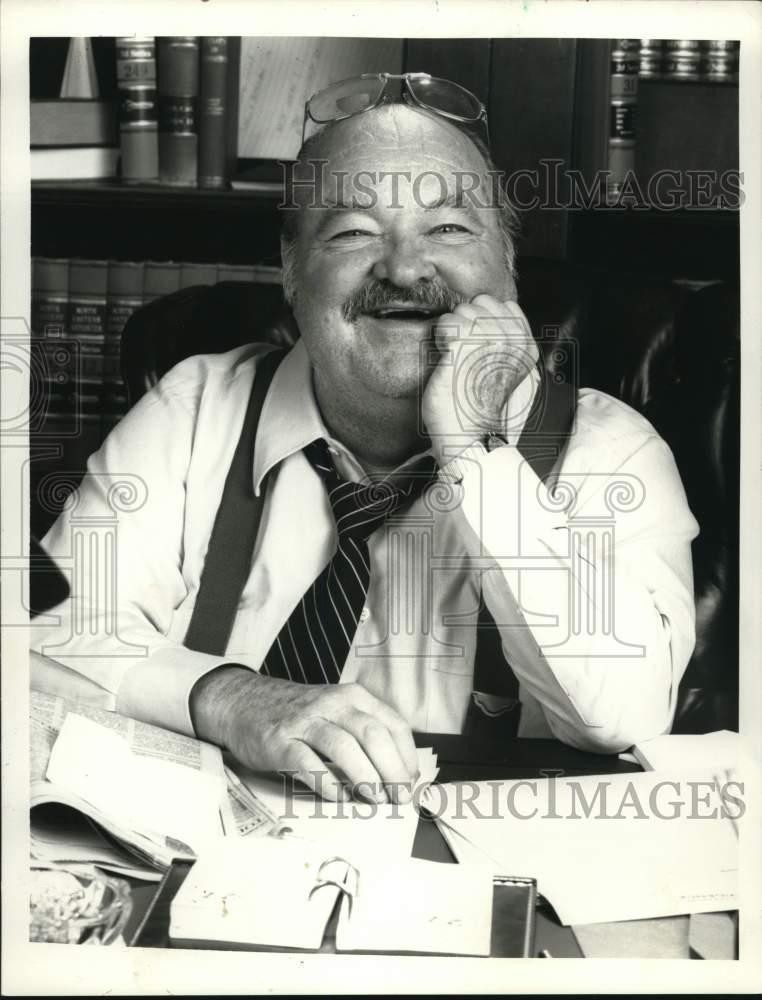 1987 Press Photo William Conrad, American actor, producer and director.