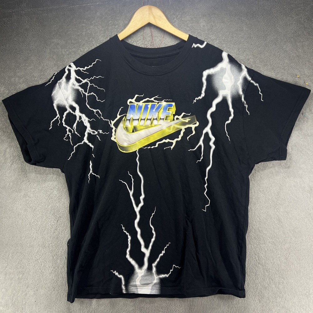 NIKE MAX 90 WORLD ORDER SPORTSWEAR T SHIRT XL Lightning Black