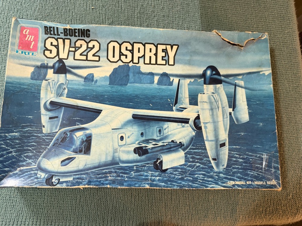 ⭐️ AMT ERTL 1:72 Bell-Boeing SV-22 Osprey kit-No directions 6667