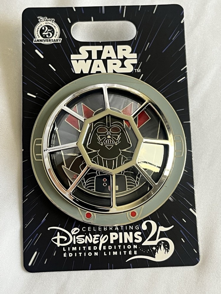 2025 Disney Parks Star Wars Darth Vader TIE Fighter Limited Edition Pin LE 3750