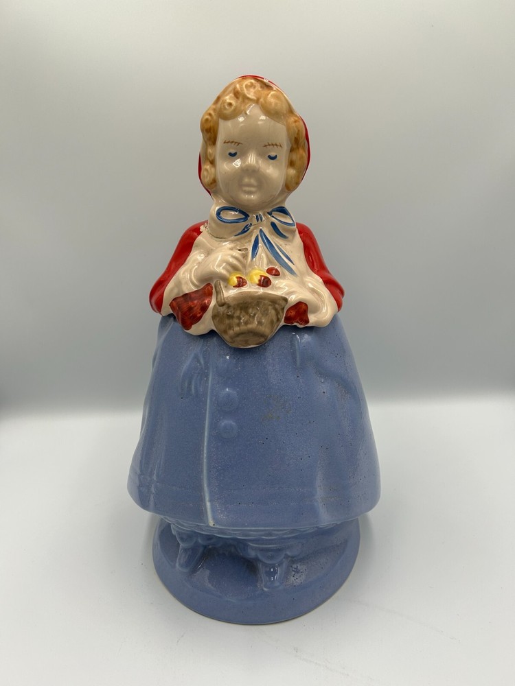 1940’s Little Red Riding Hood Cookie Jar Pottery Guild Of America