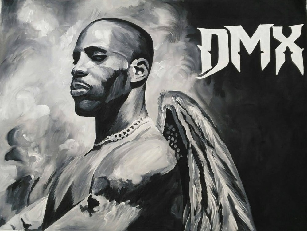 DMX: American Actor, Rapper from hardcore to prayers. Original Art painting