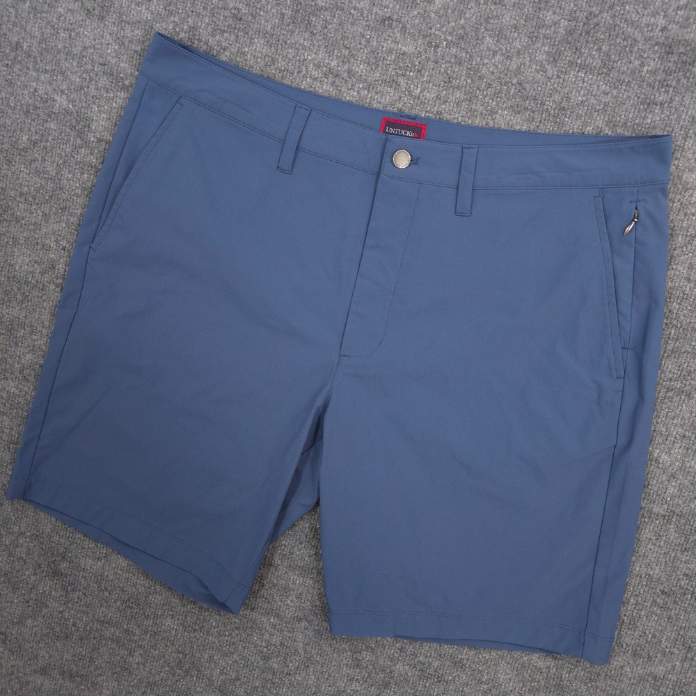 UNTUCKit Chancellor Shorts Mens 38 Blue Chinos Performance Golf Casual 9