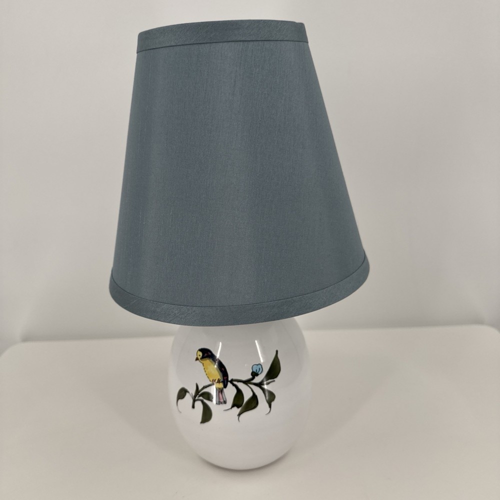 Ethan Allen Handcrafted Italian Pottery Table Lamp Bird Working