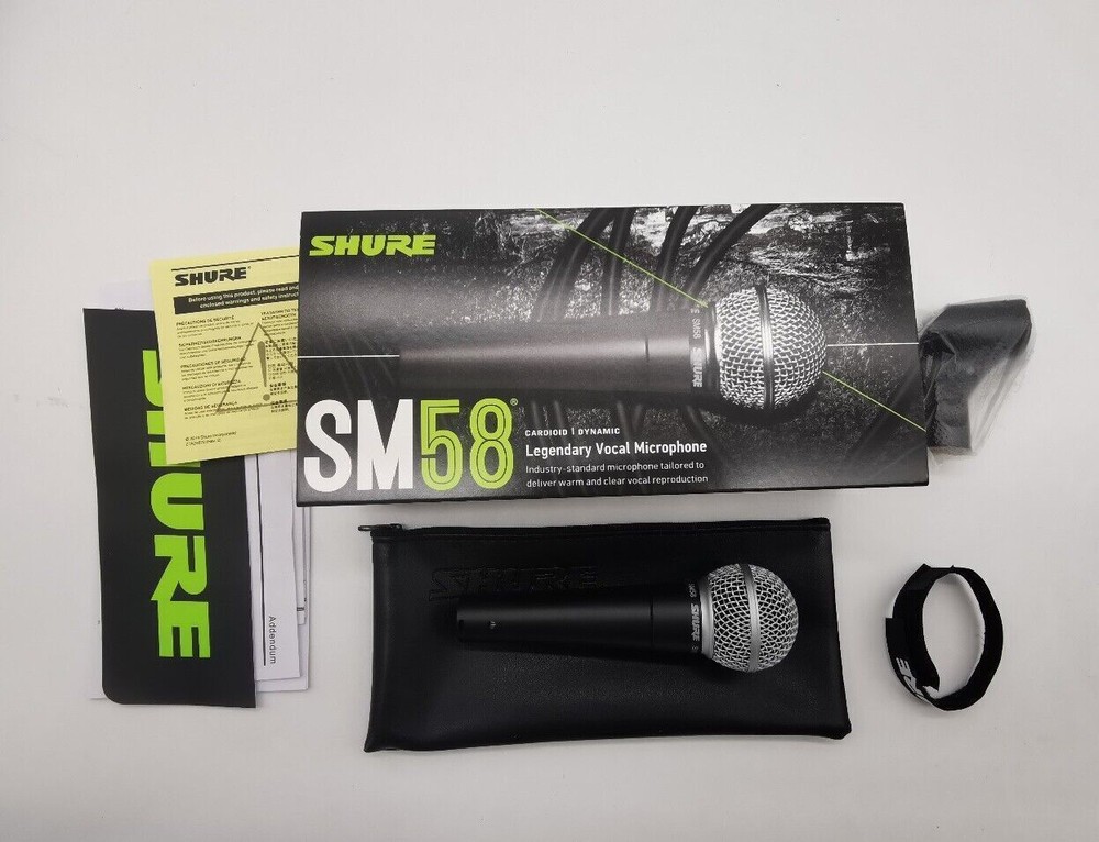 Shure SM58LC Dynamic Vocal XLR Professional Microphone Mic Stand Adapter New