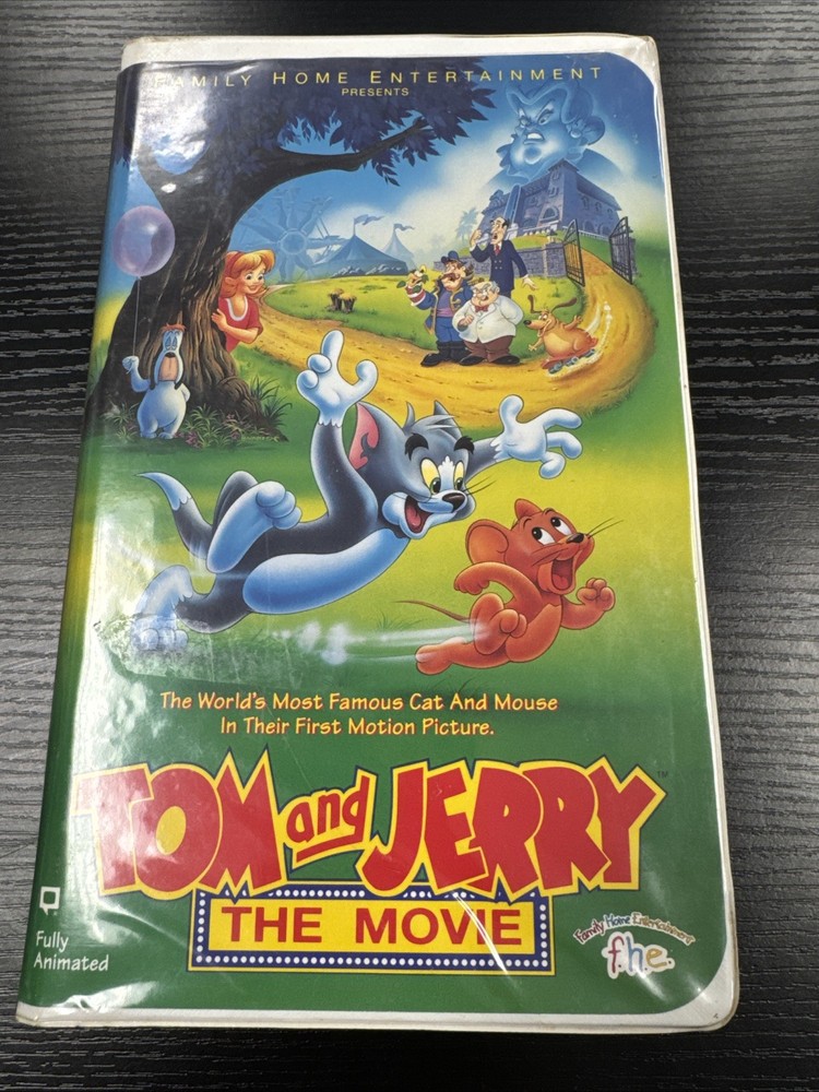 VHS Tom and Jerry The Movie FHE Cartoon Animation Family G Rated