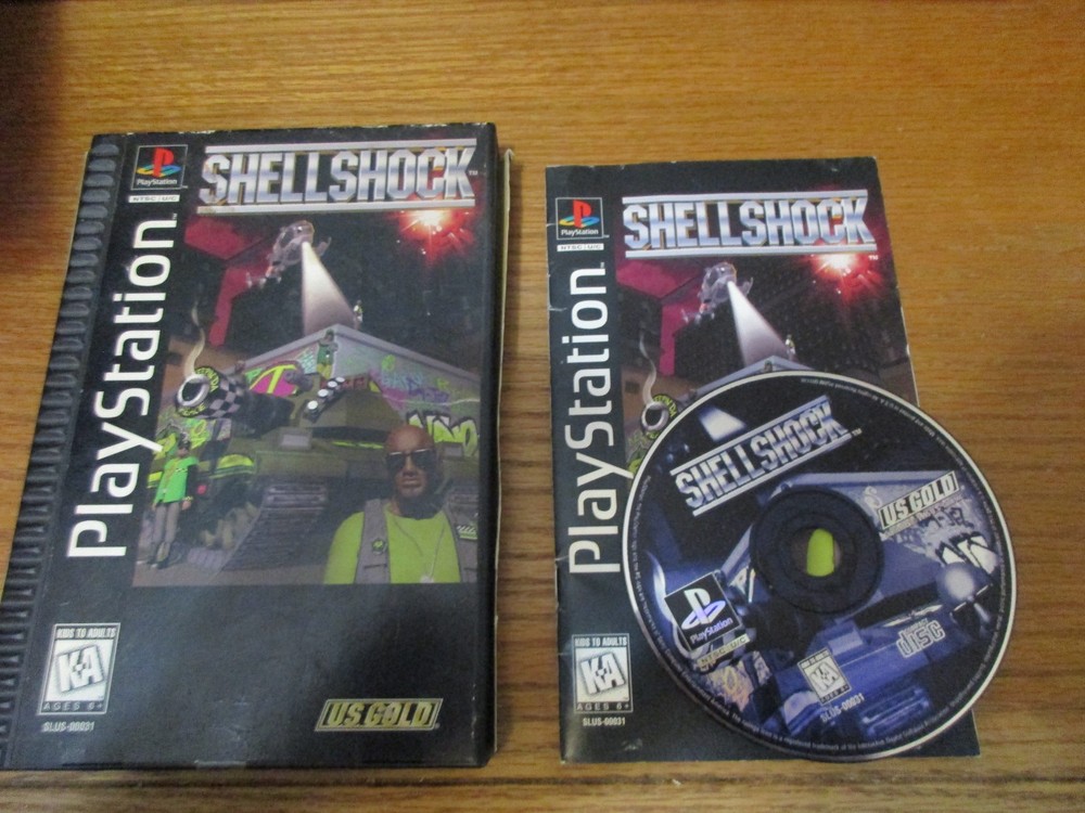 PS1 Shellshock Long Box (Sony Playstation ) Complete Free Shipping