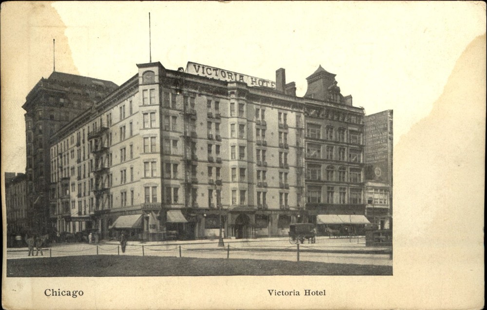 Victoria Hotel ~ Chicago Illinois IL ~ UDB vintage postcard c1905