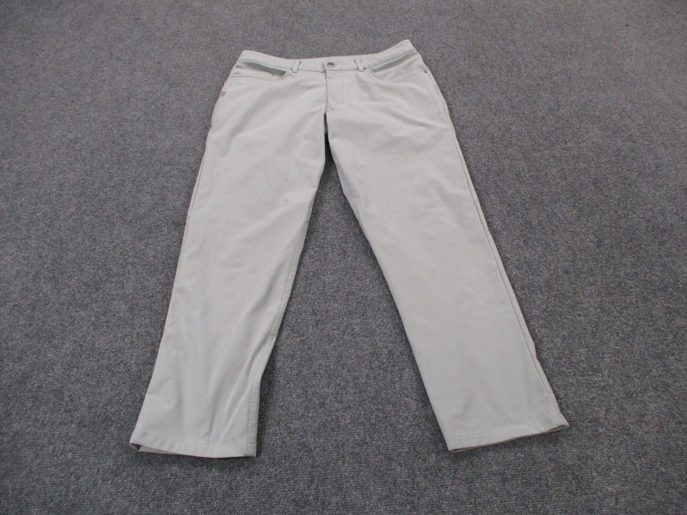 Lululemon Pants Mens 33 Gray Chino ABC Classic Fit Warpstreme Business LM5adfs