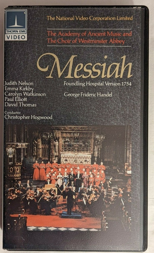 Messiah The Academy of Ancient Music and The Choir of Westminster Abbey (Vhs)-image