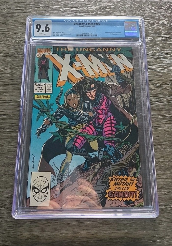 Uncanny X-Men #266, CGC 9.6, 1st Gambit, WP, Marvel 1990