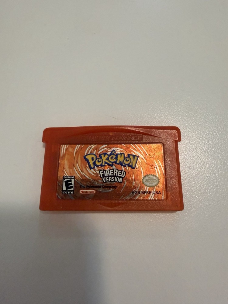 Pokemon Fire Red GBA Authentic – Save Tested Gameboy Advance Cartridge Only MINT