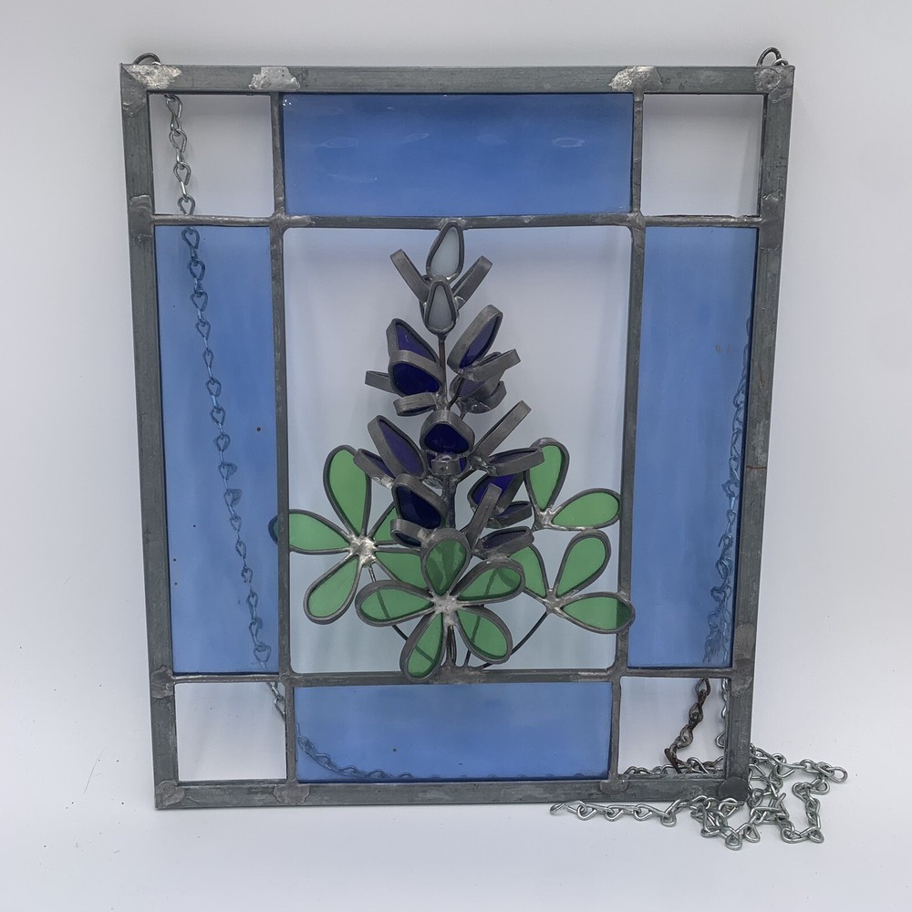 Stained Glass Flower Tiffany Style 3D Window Hanging Art Panel Floral 11