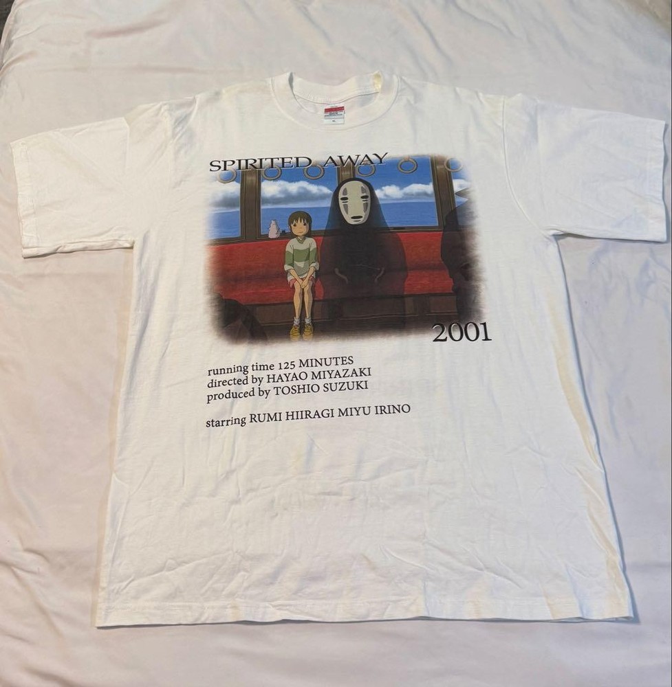 Ghibli Spirited Away TShirt XL White Authentic Vintage Rare Limited
