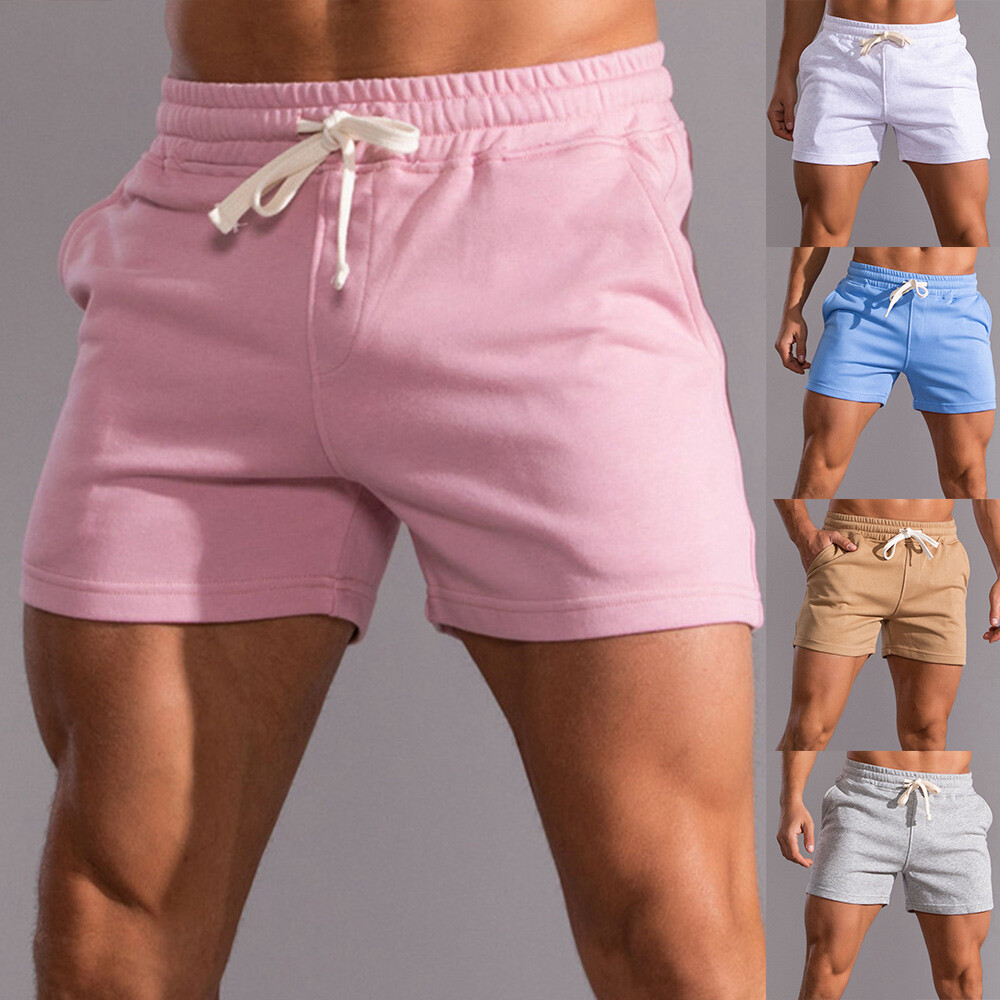 Mens Sweat Shorts Running Jogging Bottoms Gym Elasticated Waist Hot Pants U ✨