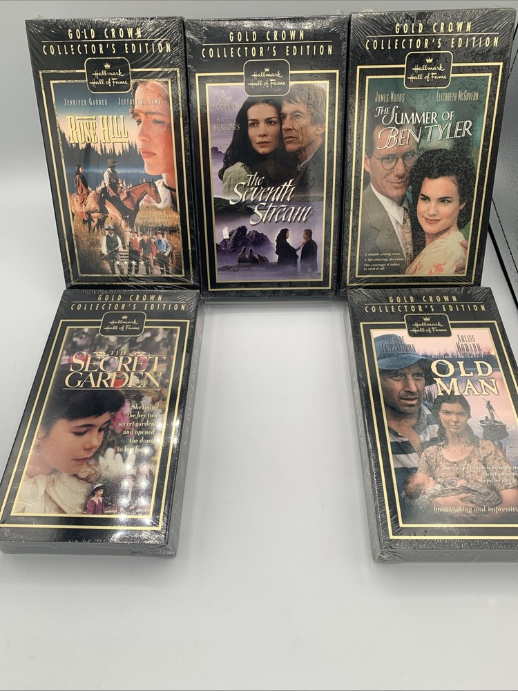 Hallmark Hall Of Fame Gold Crown VHS Lot Sealed Rare Collector Edition 5x