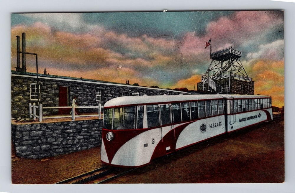 Vintage 1958 Pikes Peak CO Cog Train Souvenir Postcard Colorado Landmark