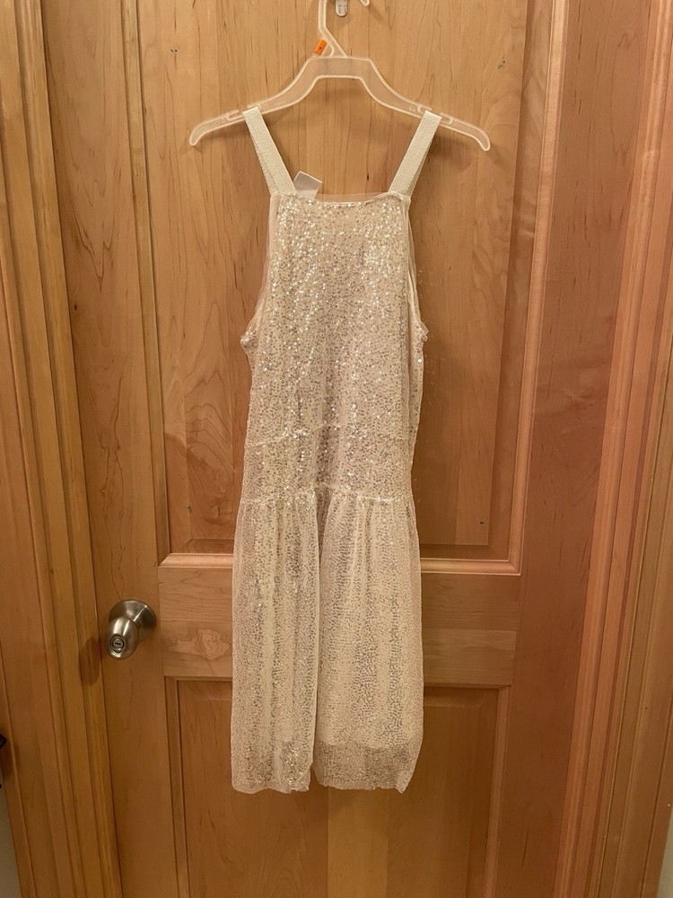 Beautiful Girls Gold Sequence Dress Size 11-12