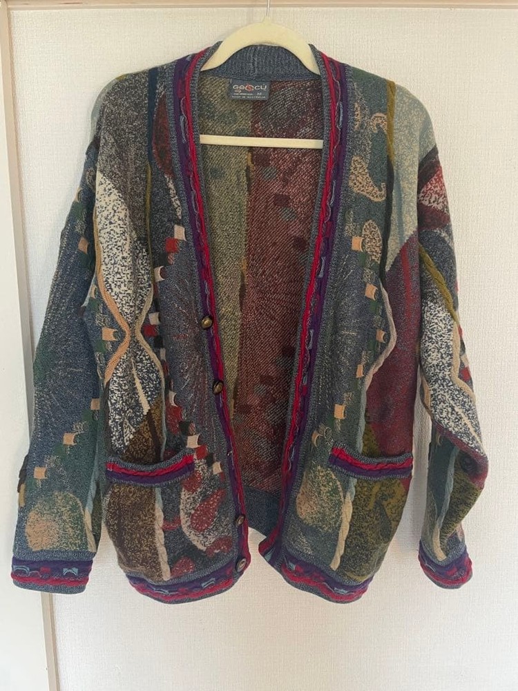 GECCU COOGI Knit Sweater M Wool Autumn Winter Pre-Owned