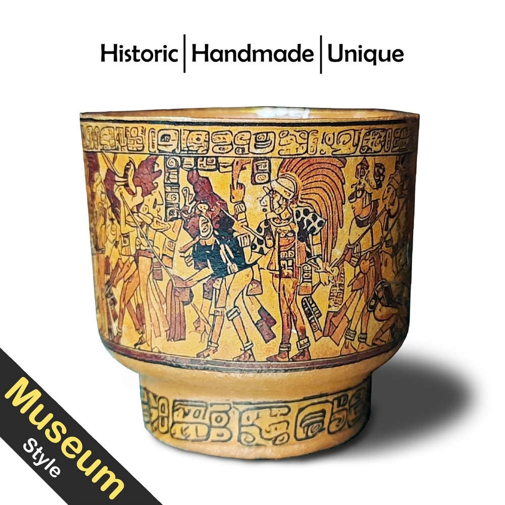 Vintage style Mayan Art Clay Pottery Vase | Giftianza home Decor Museum copy