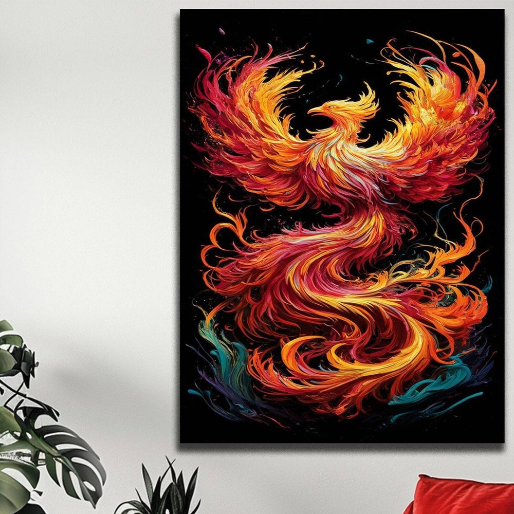 Phoenix Art Art Flaming Phoenix Phoenix Landscape Wall Art Framed Prints Wall