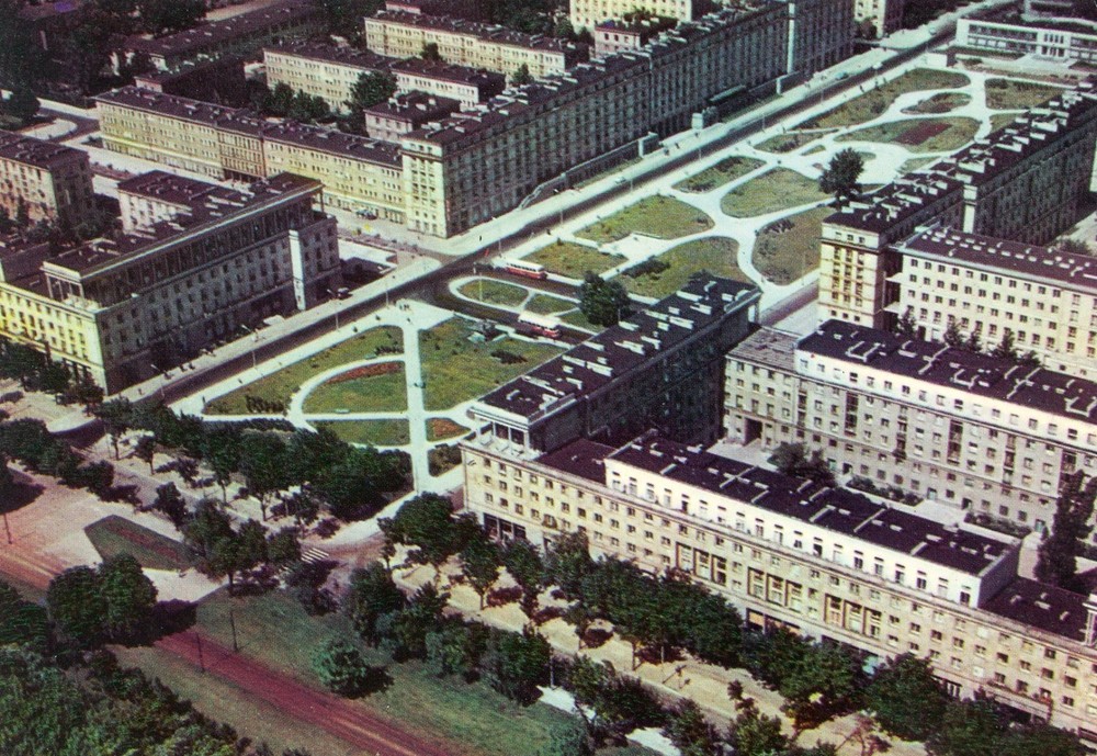 Marszałkowska Residential District, Warsaw, Poland, UNP, VG --POSTCARD